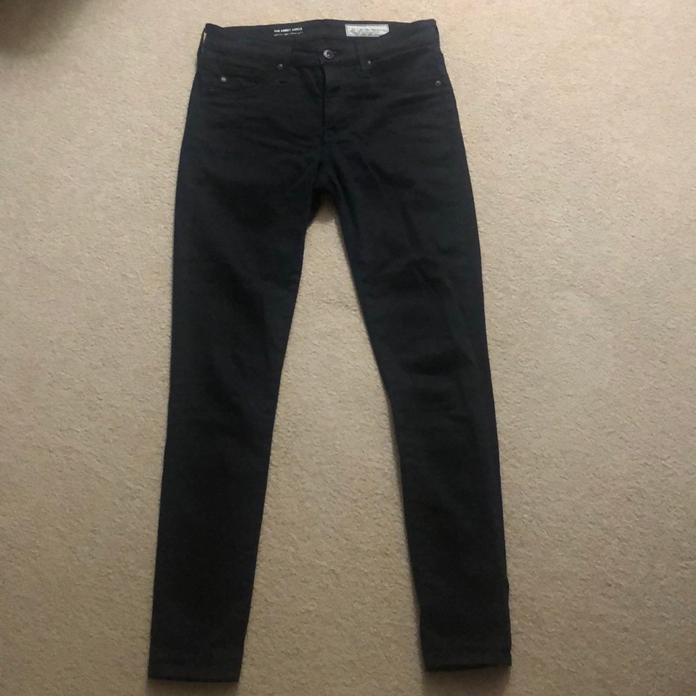Skinny mid-rise ankle black jeans